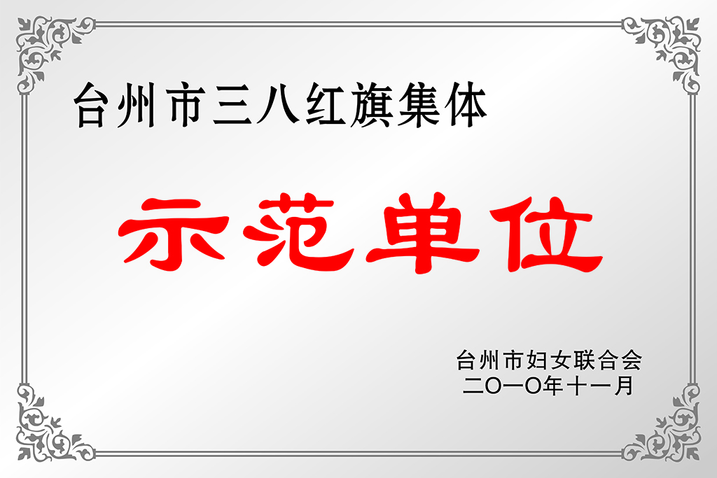 5.台州市三八红旗集体示范单位（2010年）